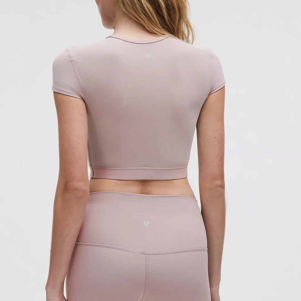 Lululemon Taupe Crop Top - Picture 3 of 10